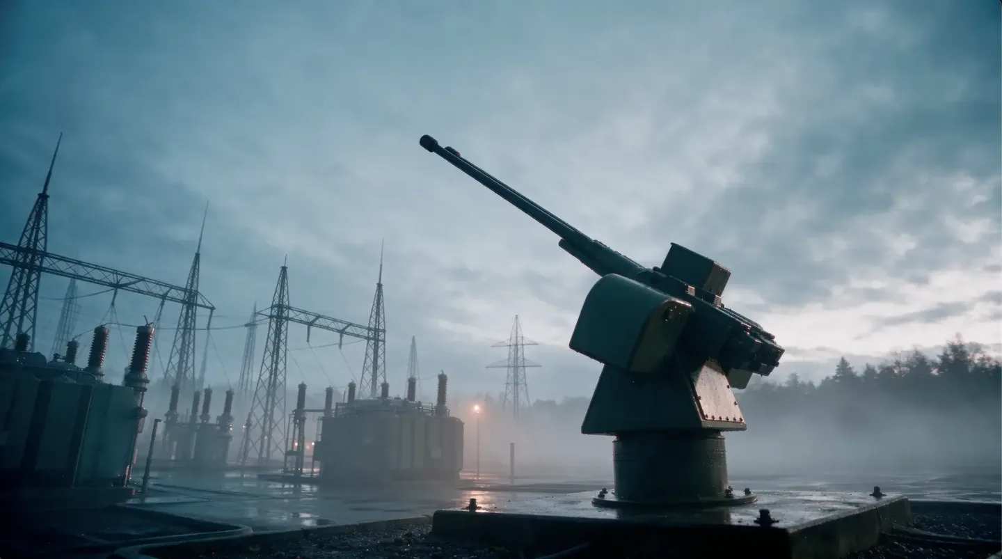 BLITZFALL Cannon, 3D render, on site